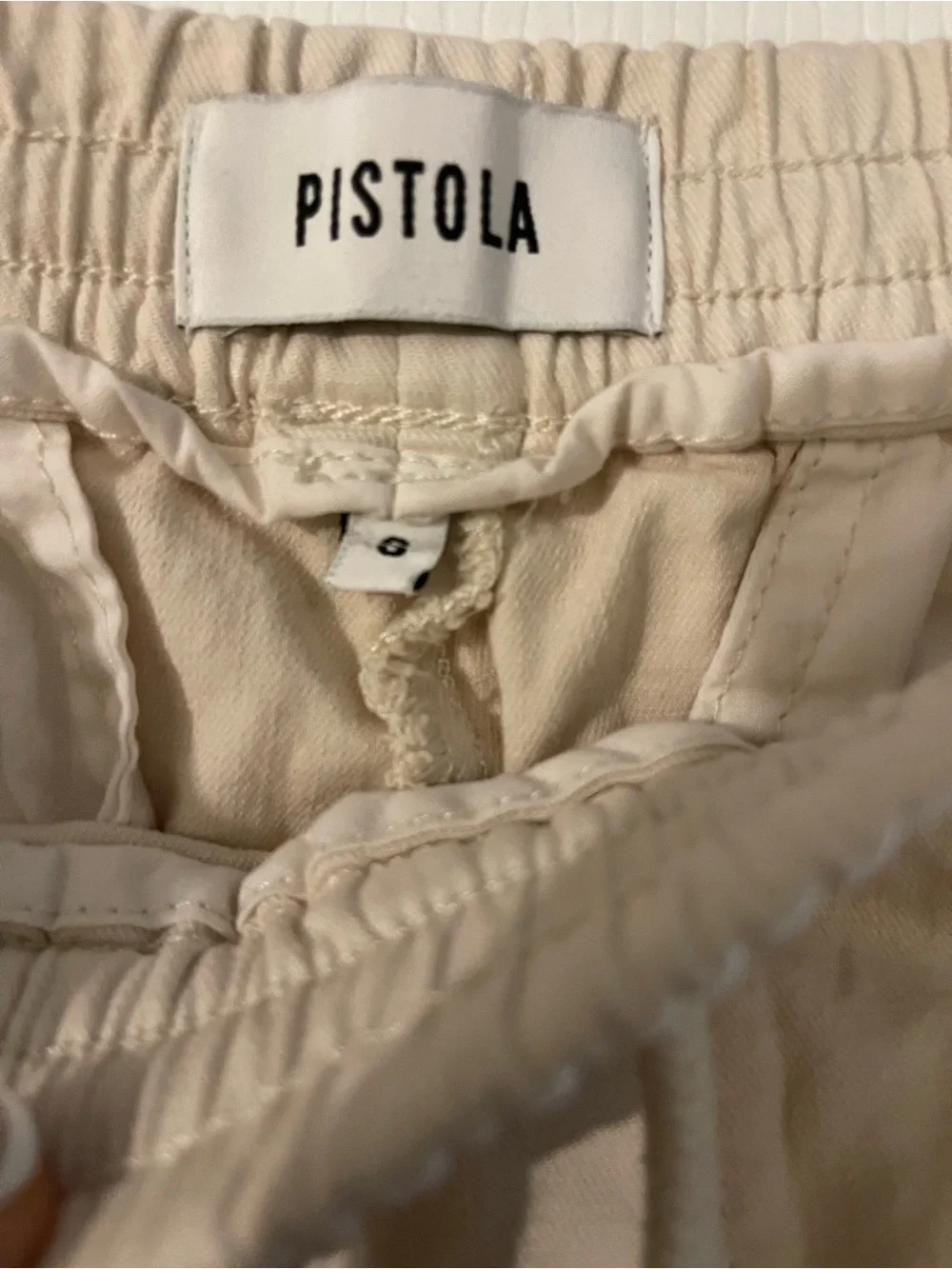 Pistola Cream Pull-On Drawstring Casual Shorts Size 6